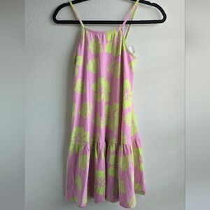Zara Floral Pink and Green 💚 dress size 10